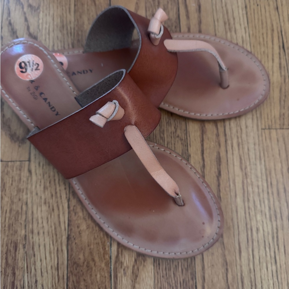 Rock & Candy Brown and Tan Sandals